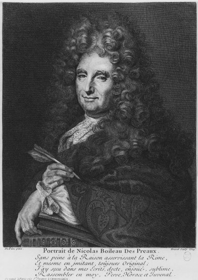 Portrait of Nicolas Boileau, Known as Boileau-Despreaux by Roger de Piles